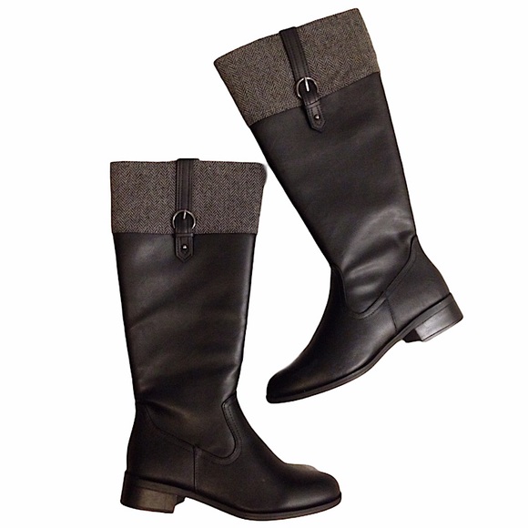 NEW American Eagle Wool Trim Buckle Riding Boots - Picture 10 of 10